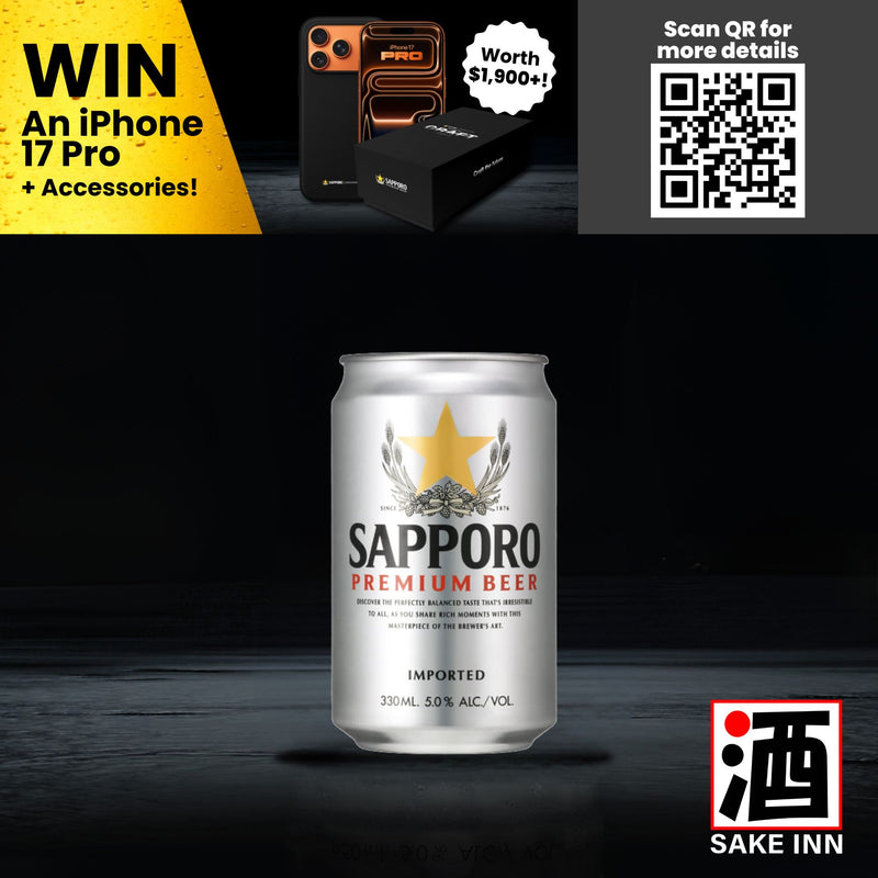 Sapporo Premium Draft Beer Can (330ml)