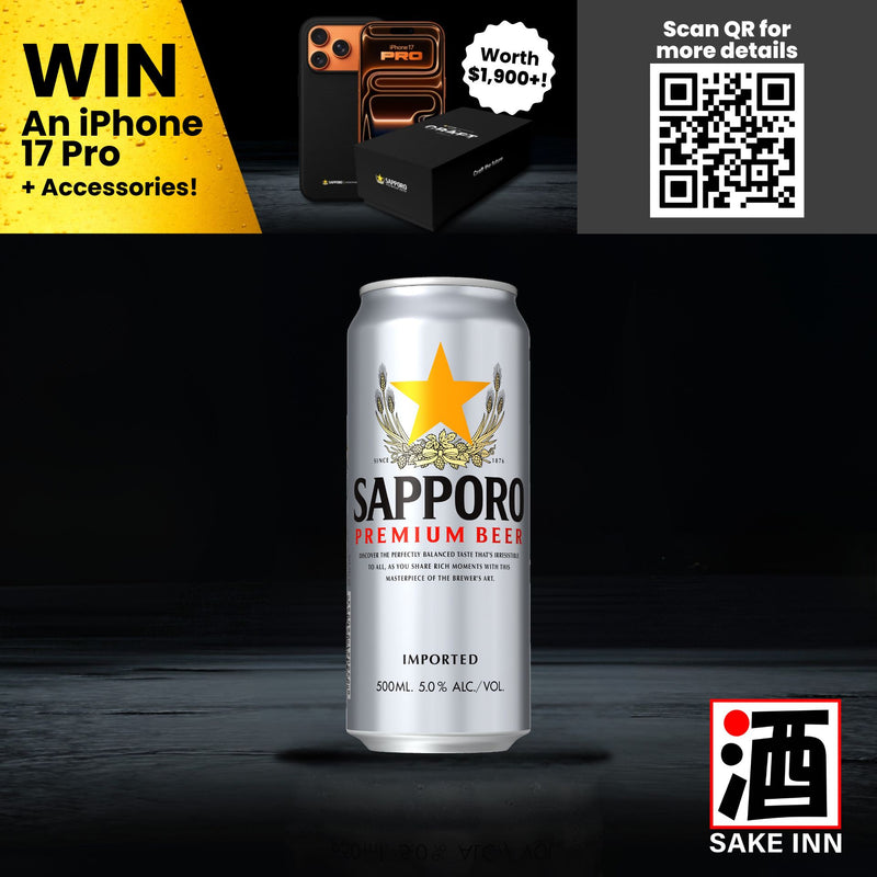 Sapporo Premium Draft Beer Can (500ml)