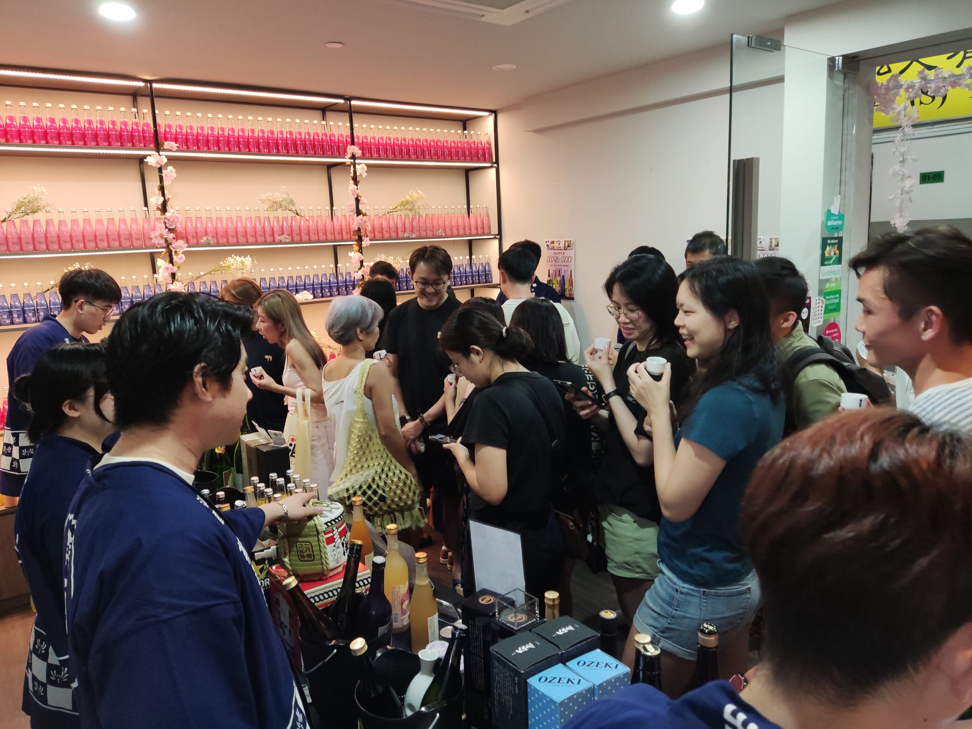 Attendees at Sake Inn's Pop-up Sake Tasting Experience