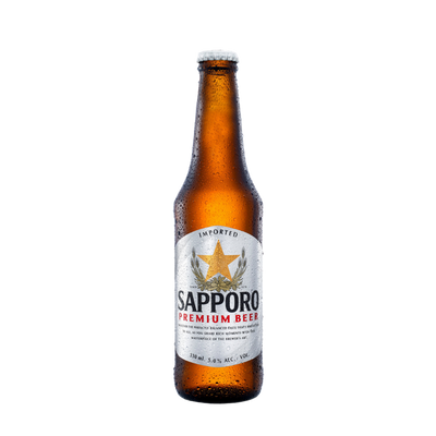 Sapporo Premium Draft Beer Bottle