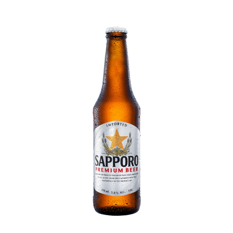 Sapporo Premium Draft Beer Bottle