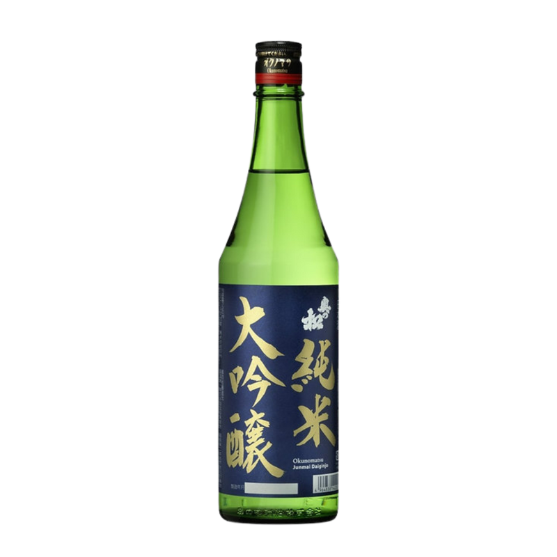 Okunomatsu Junmai Daiginjyo Navy Blue Label Sake