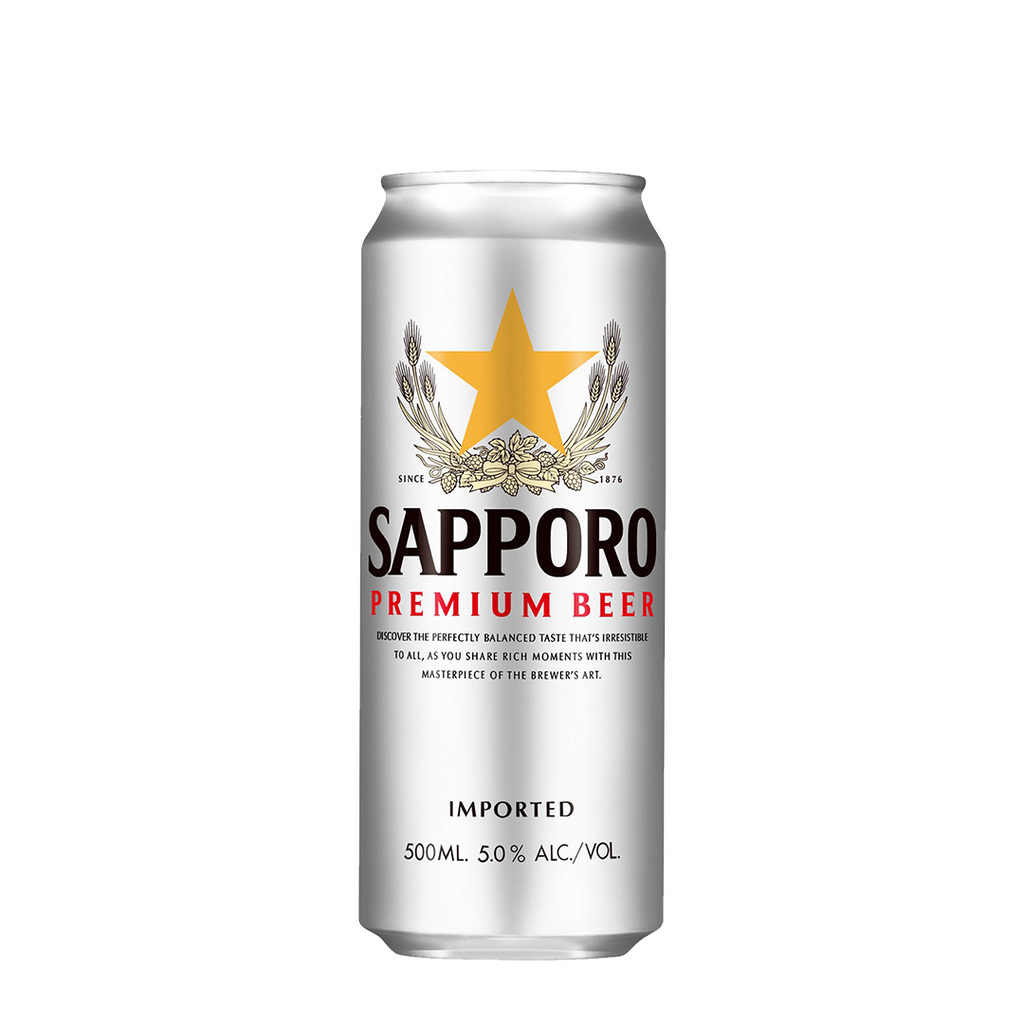 Sapporo Premium Draft Beer Can 500ml | Sake Inn Sapporo Premium Draft Beer Can 500ml | Sake Inn