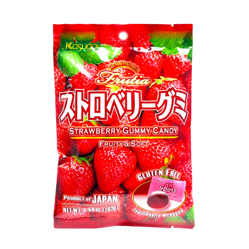 Kasugai Strawberry Gummy Candy - Sake Inn