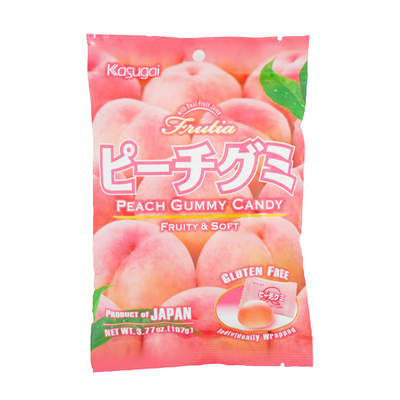Kasugai Peach Gummy Candy - Sake Inn