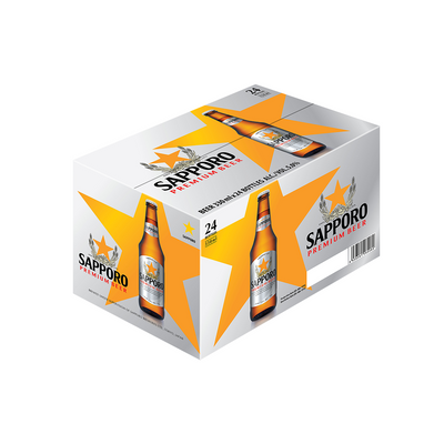 Singapore Sapporo Premium Draft Beer Bottle