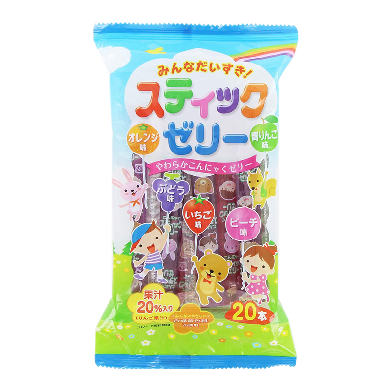 Ribon Minna Daisuki Stick Jelly 20P - Sake Inn